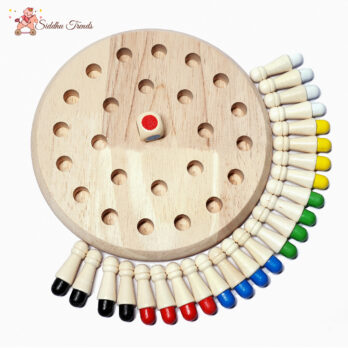 Wooden Memory Match Stick Chess Game – Educational Brain Training Toy for Kids 3+  Montessori Learning, Cognitive Development & Family Fun, Interactive Colour Matching & Problem Solving, Safe Non-Toxic Wood – Perfect Gift for Children’s.