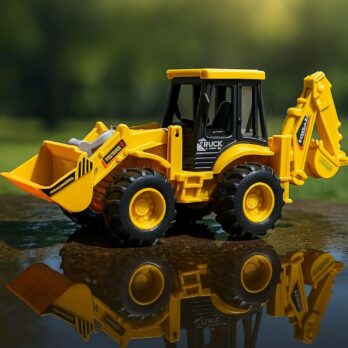 JCB Toy Truck Pull Back Pushdozer Heavy Duty Unbreakable Engineering Friction Excavator for 1+ Year Kids