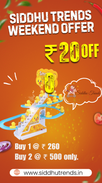 Duck Sliding Toy – Musical Climbing Track (Pack of 2)