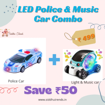 LED Police & Music Car Combo
